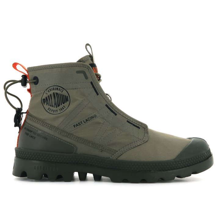 Palladium Pampa Travel Lite Stiefel Herren Olivgrün | CH-2PAT0