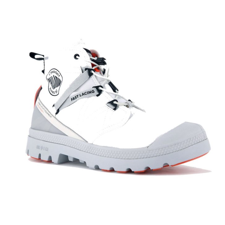 Palladium Pampa Travel Lite+ Wasserdichte Stiefel Damen Weiß | CH-4DOB7