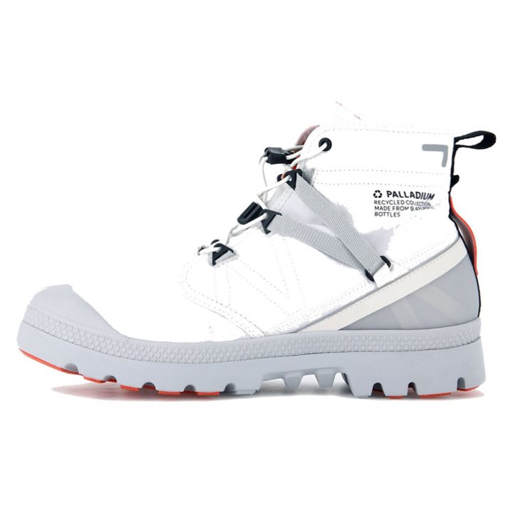 Palladium Pampa Travel Lite+ Wasserdichte Stiefel Damen Weiß | CH-4DOB7