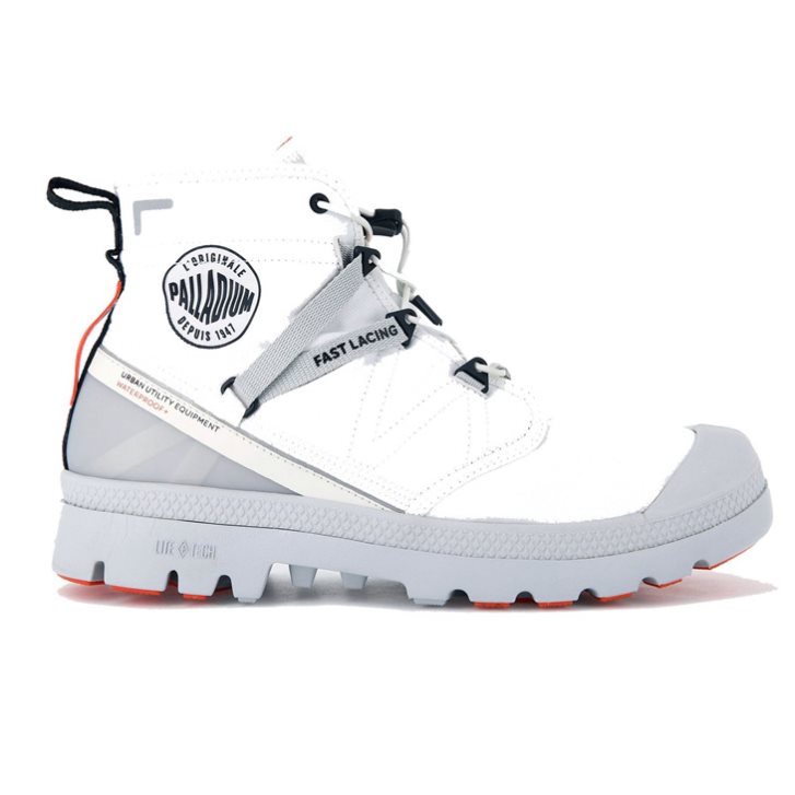 Palladium Pampa Travel Lite+ Wasserdichte Stiefel Damen Weiß | CH-4DOB7