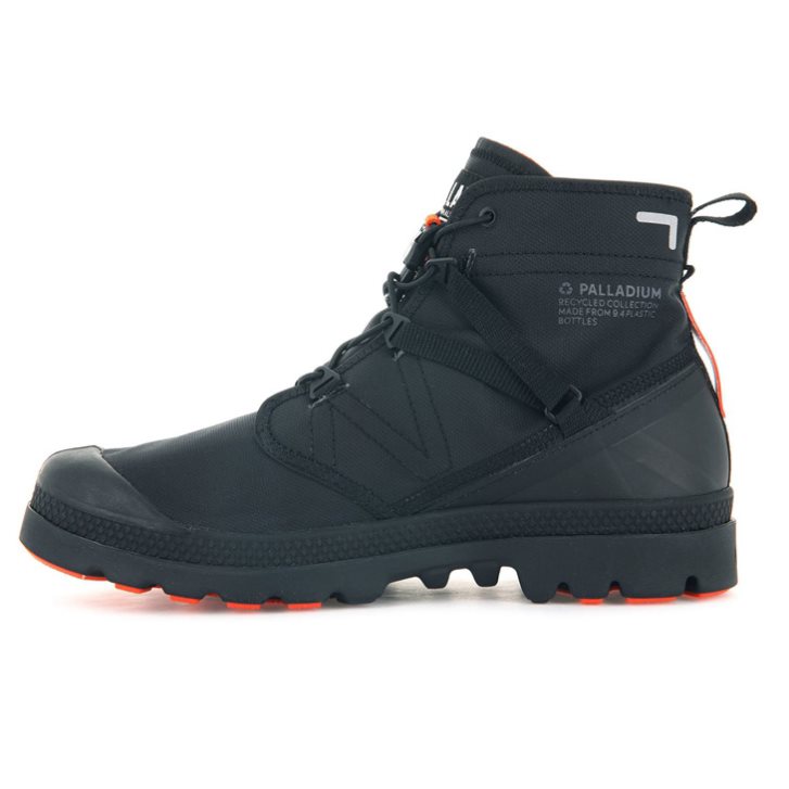 Palladium Pampa Travel Lite+ Wasserdichte Stiefel Damen Schwarz | CH-4OBF8