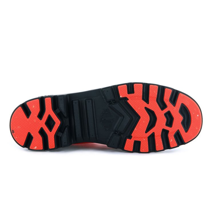 Palladium Pampa Travel Lite+ Wasserdichte Stiefel Damen Schwarz Orange | CH-5WSA6