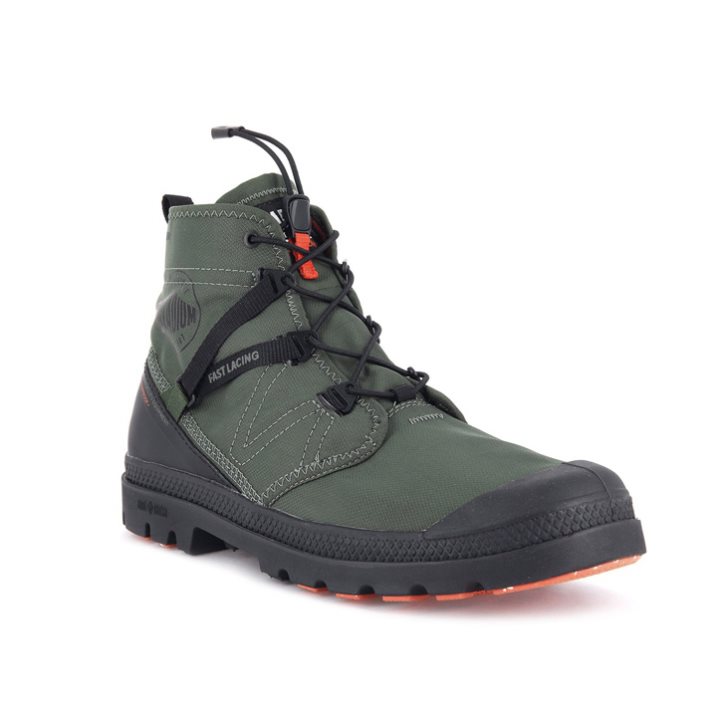 Palladium Pampa Travel Lite+ Wasserdichte Stiefel Damen Olivgrün | CH-7RVQ6