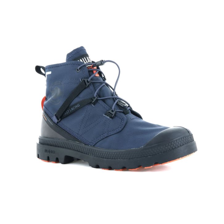 Palladium Pampa Travel Lite+ Wasserdichte Stiefel Herren Navy | CH-8ZVI9