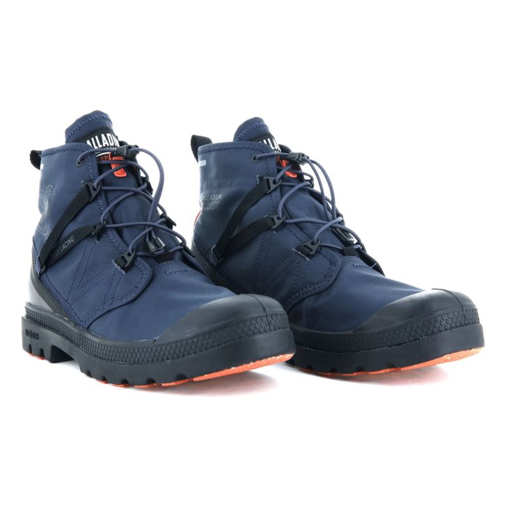 Palladium Pampa Travel Lite+ Wasserdichte Stiefel Herren Navy | CH-8ZVI9