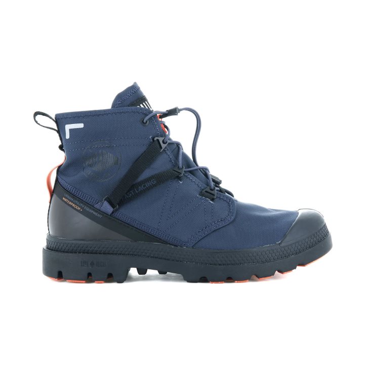 Palladium Pampa Travel Lite+ Wasserdichte Stiefel Herren Navy | CH-8ZVI9
