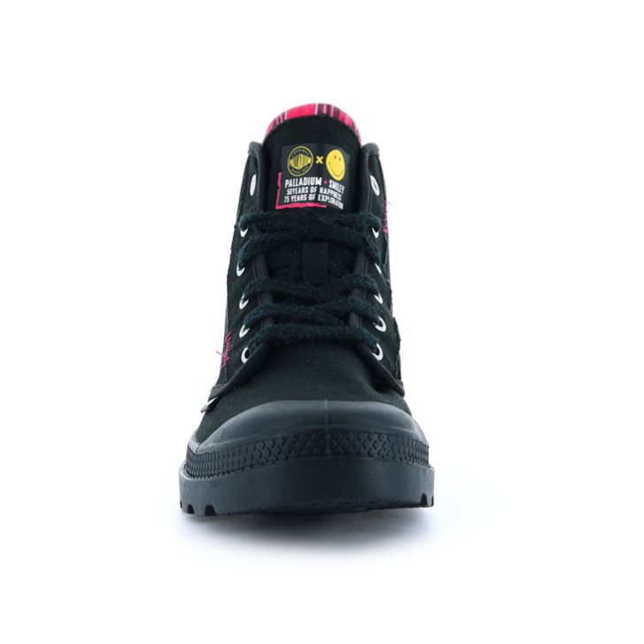 Palladium Pampa X Smiley 1970 Stiefel Damen Schwarz | CH-1YRS5