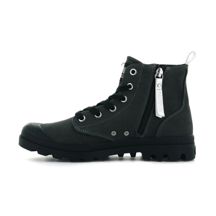 Palladium Pampa Zip Desertwash Stiefel Damen Schwarz | CH-0AIX4