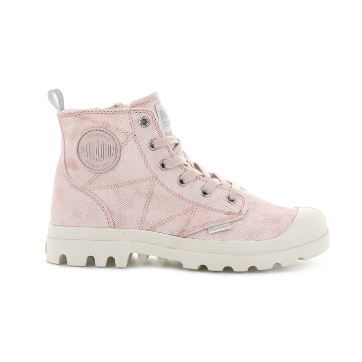 Palladium Pampa Zip Desertwash Stiefel Damen Rosa | CH-8CEZ5