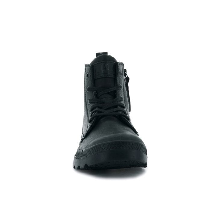 Palladium Pampa Zip Leather ESS Stiefel Damen Schwarz | CH-0AJM2