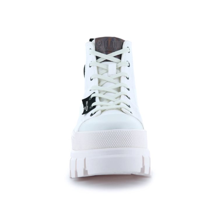 Palladium Revolt Hi TX Plateauschuhe Damen Weiß | CH-1HGB5