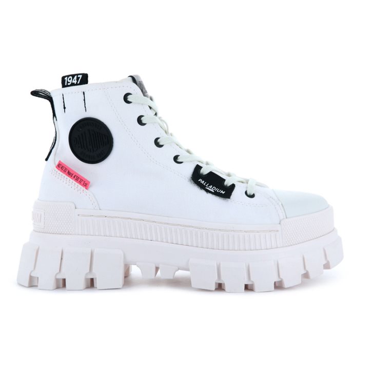 Palladium Revolt Hi TX Plateauschuhe Damen Weiß | CH-1HGB5