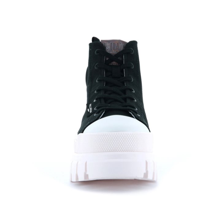 Palladium Revolt Hi TX Plateauschuhe Damen Schwarz Weiß | CH-4YDK5