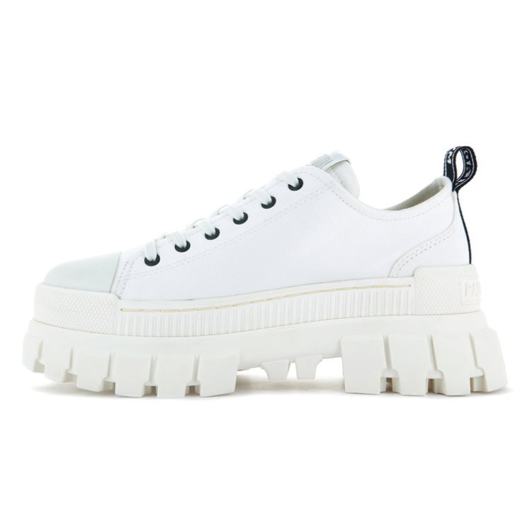 Palladium Revolt LO TX Plateauschuhe Damen Weiß | CH-4TUR0