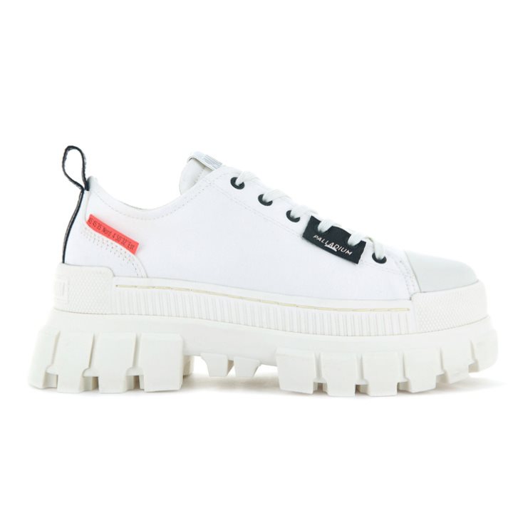 Palladium Revolt LO TX Plateauschuhe Damen Weiß | CH-4TUR0