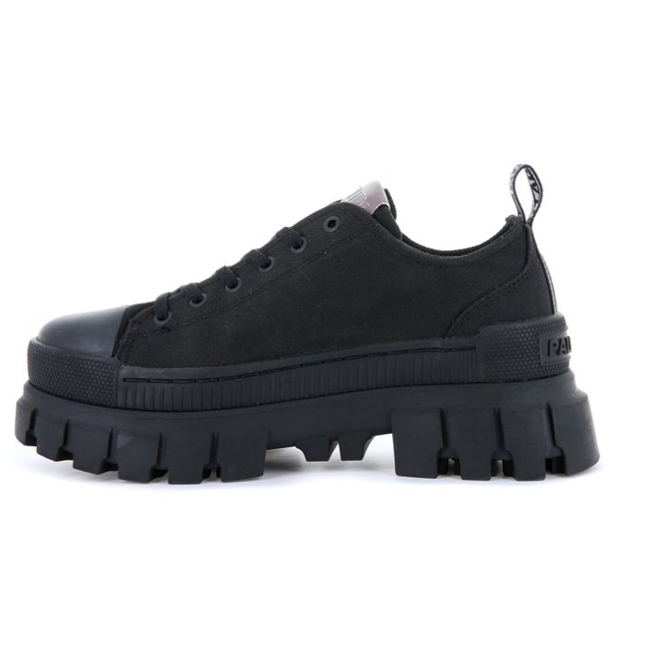 Palladium Revolt LO TX Plateauschuhe Damen Schwarz | CH-6KPV3