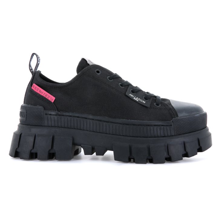 Palladium Revolt LO TX Plateauschuhe Damen Schwarz | CH-6KPV3