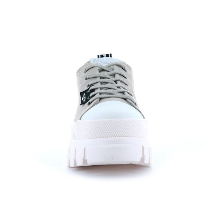Palladium Revolt LO TX Plateauschuhe Damen Weiß Grau | CH-8OPD7