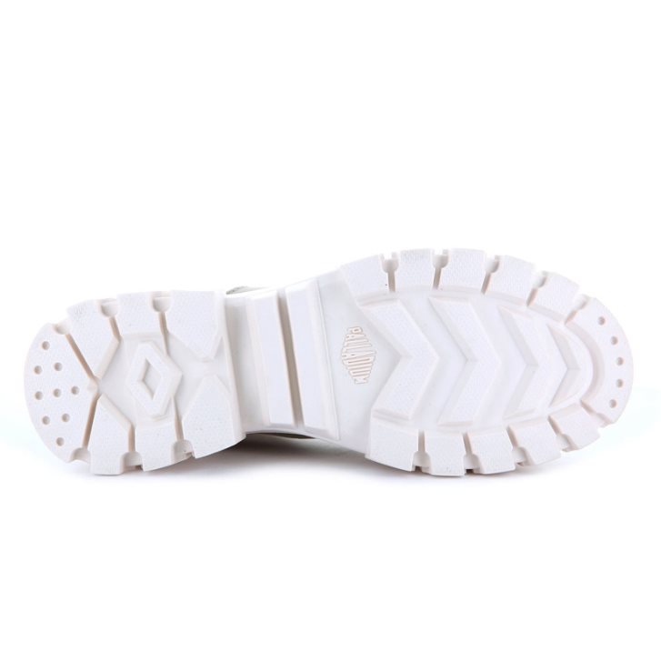 Palladium Revolt LO TX Plateauschuhe Damen Weiß Grau | CH-8OPD7