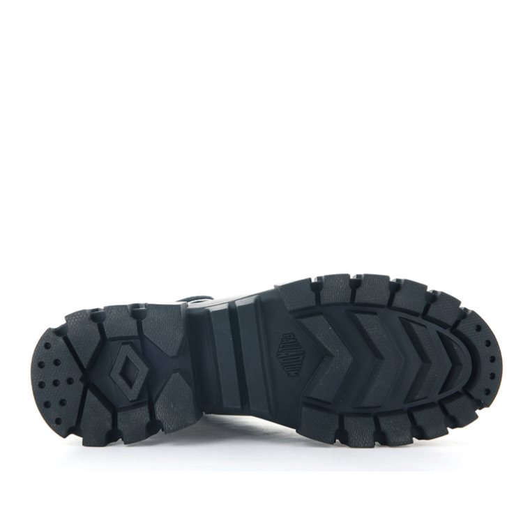 Palladium Revolt Leather Plateauschuhe Damen Schwarz | CH-3VGE8