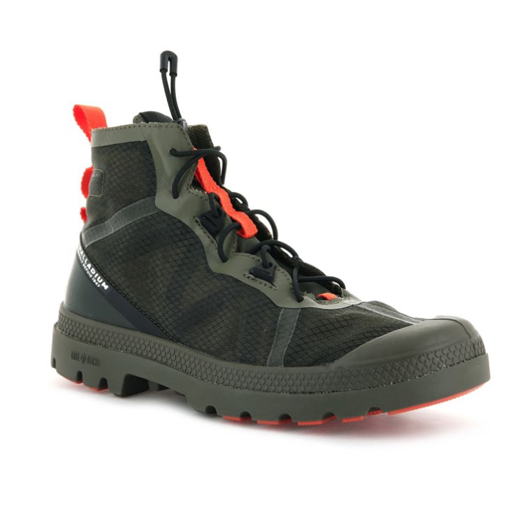 Palladium Travel Lite+ Adventure High Tops Sneaker Herren Olivgrün | CH-8RKP4