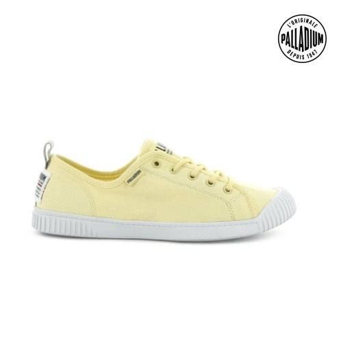 Palladium Easy Spitze Canvas Low Tops Sneaker Damen Gelb | CH-0SFC1