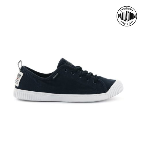 Palladium Easy Spitze Canvas Low Tops Sneaker Damen Schwarz | CH-9LTC2