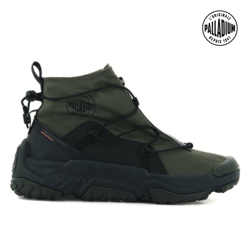 Palladium Off-grid Hi Zip Wasserdichte + Sneaker Herren Olivgrün | CH-8BUH4