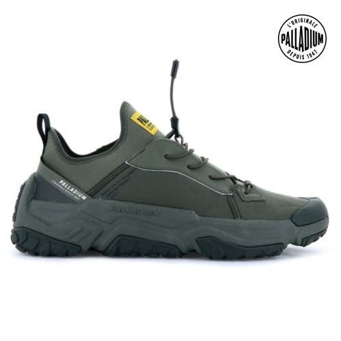 Palladium Off-grid LO NYL Sneaker Damen Olivgrün | CH-0AHM6