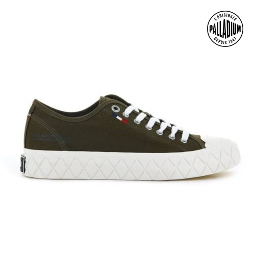 Palladium Palla Ace Canvas Low Tops Sneaker Damen Olivgrün | CH-0BJY2
