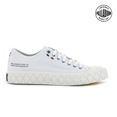 Palladium Palla Ace Canvas Low Tops Sneaker Damen Weiß | CH-9BPQ3
