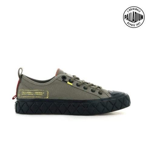 Palladium Palla Ace Supply LO Low Tops Sneaker Damen Olivgrün | CH-4UMB3