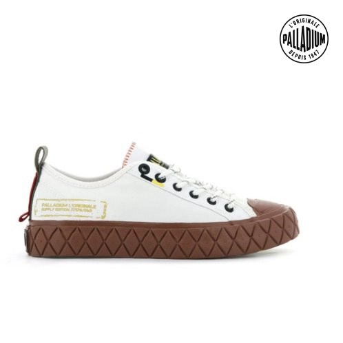 Palladium Palla Ace Supply LO Low Tops Sneaker Herren Weiß | CH-5QCK6