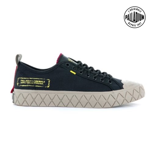 Palladium Palla Ace Supply LO Low Tops Sneaker Herren Schwarz | CH-7XKW5
