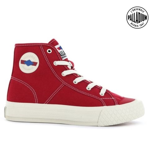 Palladium Palla Louvel High Tops Sneaker Herren Rot | CH-9LZH5