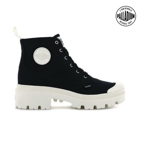 Palladium Pallabase Twill Stiefel Damen Schwarz | CH-3EKV4