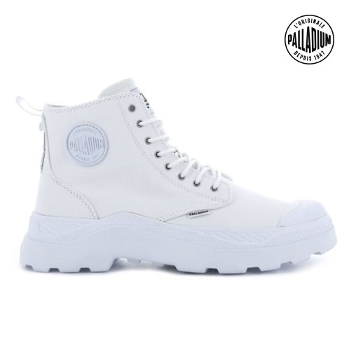 Palladium Pallakix Hi Canvas Stiefel Damen Weiß | CH-1BGJ2