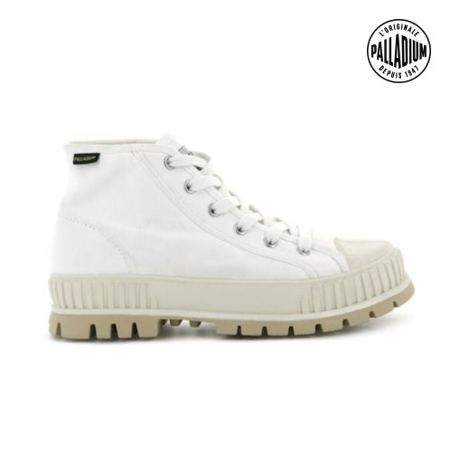 Palladium Pallashock Mid OG High Tops Sneaker Damen Weiß | CH-6SJP0