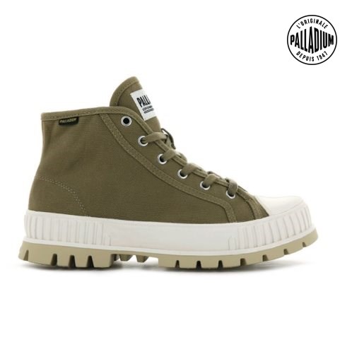 Palladium Pallashock Mid OG Stiefel Herren Olivgrün | CH-0PDT1