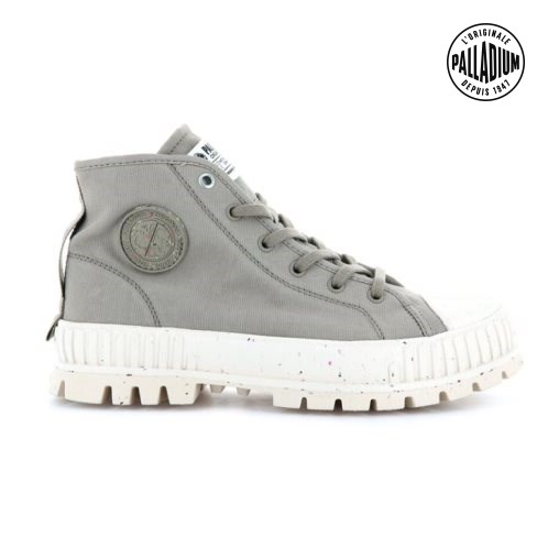 Palladium Pallashock Mid Organic Stiefel Damen Hellgrün | CH-7YGN3