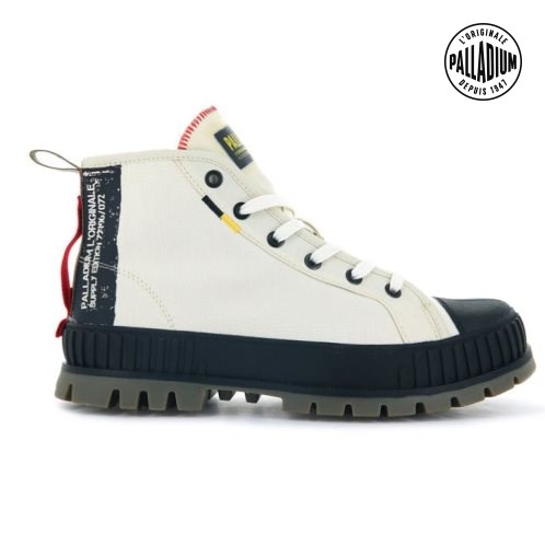 Palladium Pallashock Supply Hi Stiefel Damen Weiß | CH-1NMH7