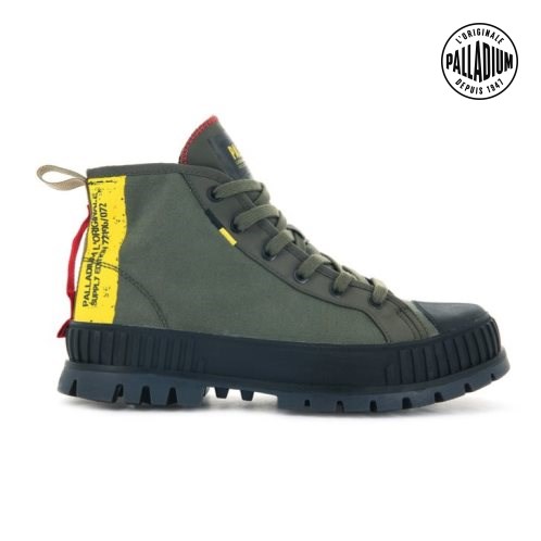 Palladium Pallashock Supply Hi Stiefel Herren Olivgrün | CH-1BHC6
