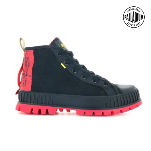 Palladium Pallashock Supply Hi Stiefel Herren Schwarz | CH-2JUA8