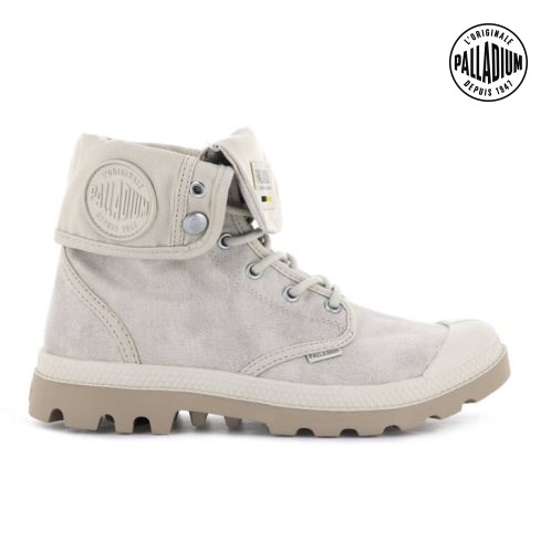 Palladium Pampa Baggy WAX Stiefel Herren Hellgrau | CH-1IMV3