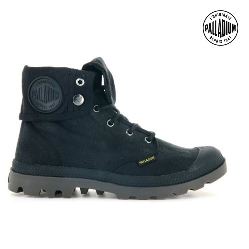 Palladium Pampa Baggy WAX Stiefel Herren Schwarz | CH-8KHJ0