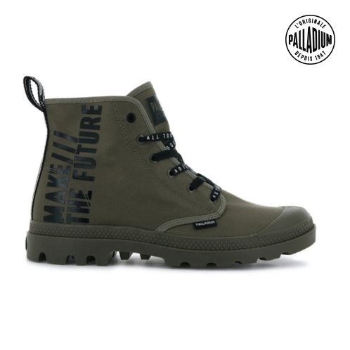 Palladium Pampa Hi Future Stiefel Damen Olivgrün | CH-7YIQ2