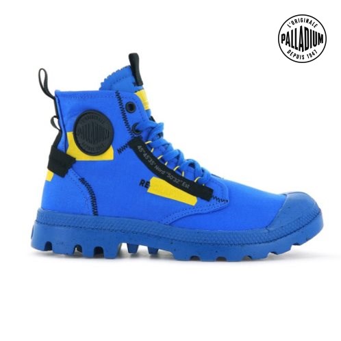 Palladium Pampa Hi Re-craft Stiefel Damen Blau | CH-1VDS9