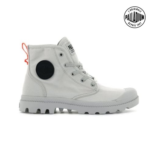 Palladium Pampa Hi Twill Stiefel Damen Hellgrau | CH-0RTP1