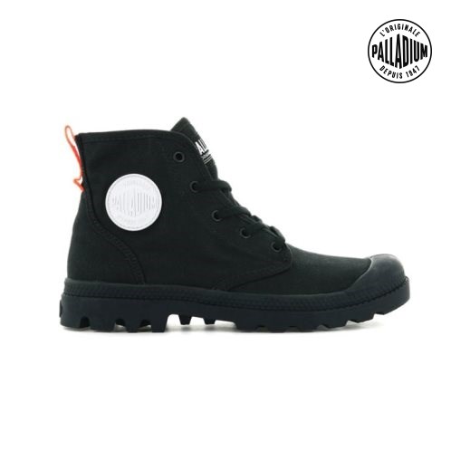Palladium Pampa Hi Twill Stiefel Damen Schwarz | CH-8OIF6