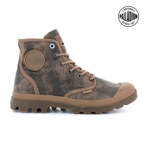 Palladium Pampa Hi WAX Stiefel Damen Braun | CH-9UYP6